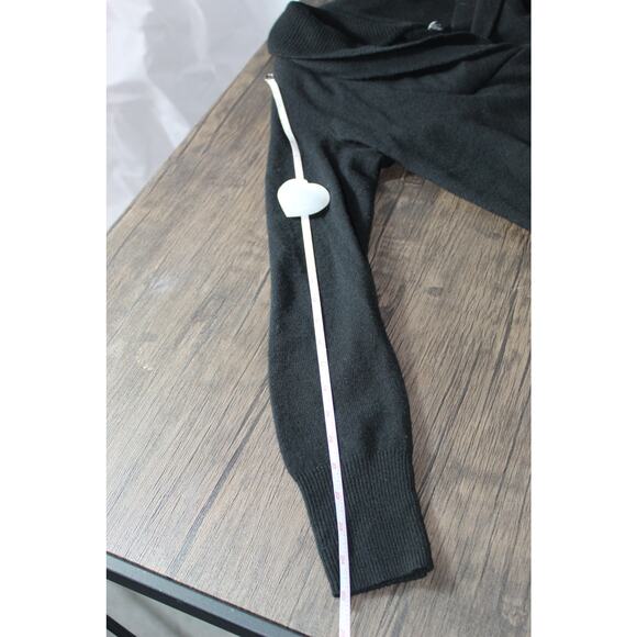 J.Crew Women's 100% Cashmere Black Cowl Neck Sweater Vintage Y2K - Picture 7 of 11